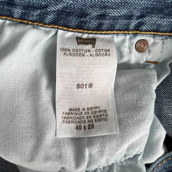 Levi’s 501XX Straight Leg Medium Wash Denim Jeans - Picture 7 of 11